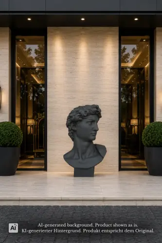 Product image of the product “David Head, 125cm Height | GRC (Glassfibre Reinforced Concrete), Bronze Finish ”